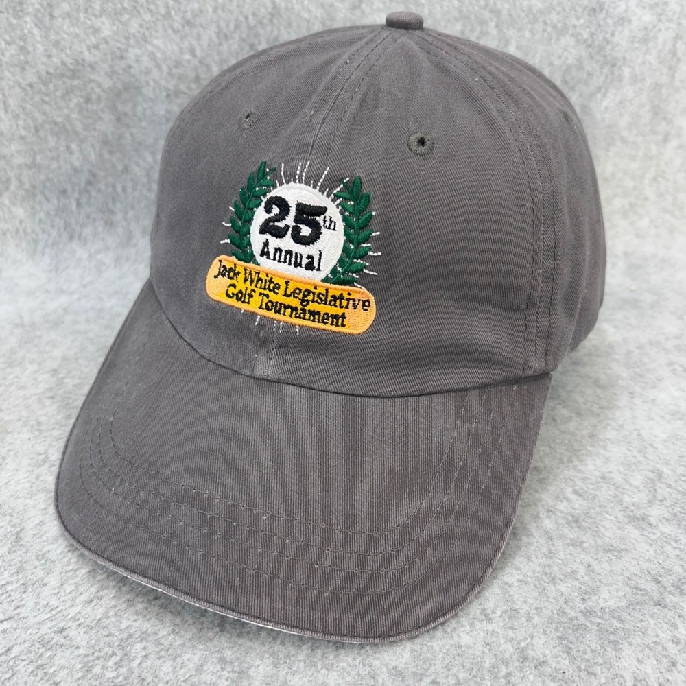25th Jack White Golf Mens Gray Cap America Hat Sam's Club Choctaw OSFA